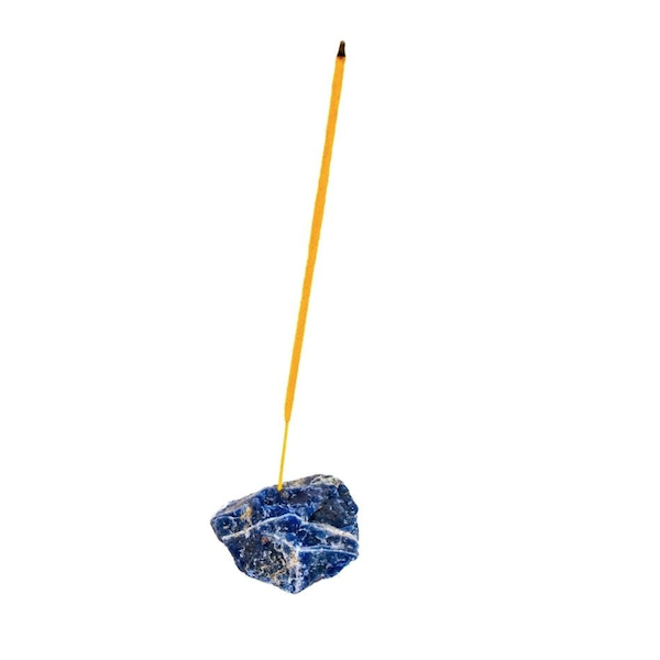 Incense Holder Crystal Sodalite with free Incense Sticks